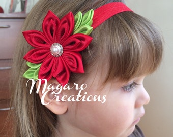 Red headband,headbands,baby headband,headband for babies,flower headband,baby girl headband,bow headband,newborn headband,toddler headband.