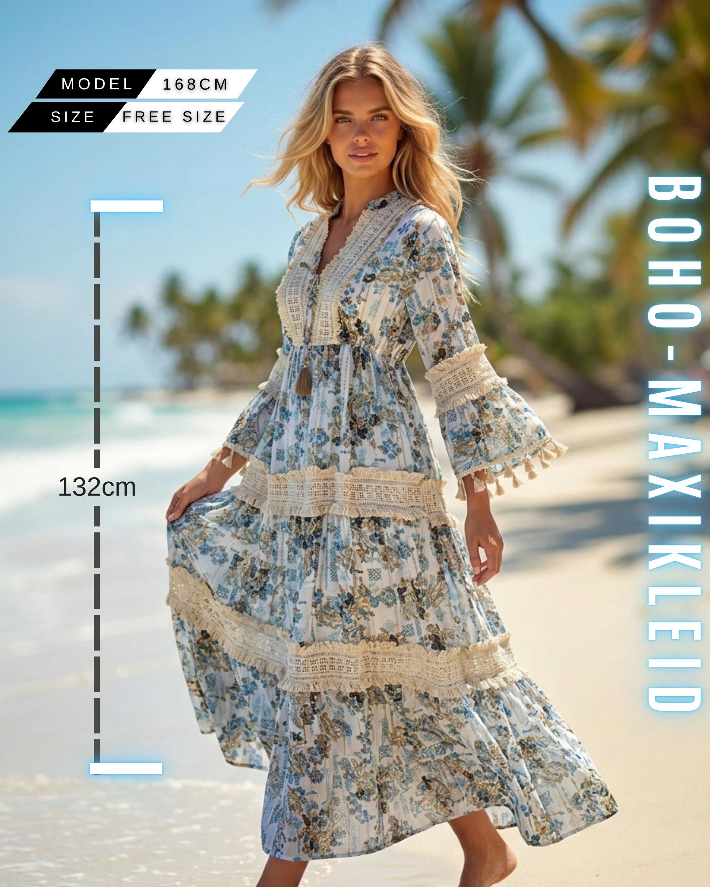 Kaftano Boho Donna: Abito Spiaggia Lungo, Morbido E Tuttofare – Taglia Unica