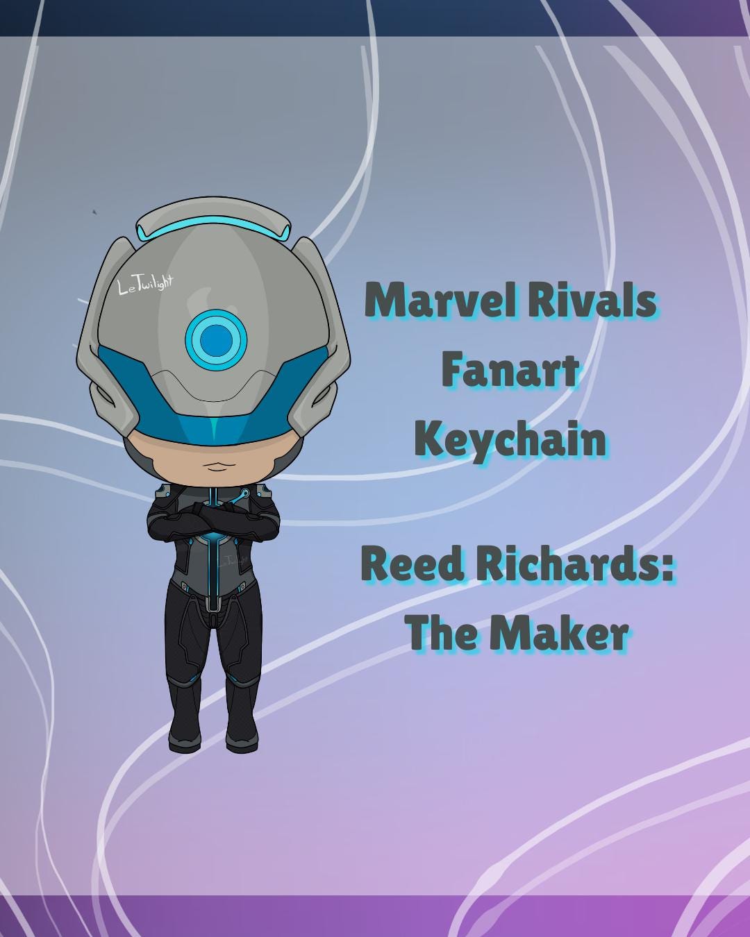 The Maker (reed Richards) Holographic Acrylic Keychain – Reed Richards ...