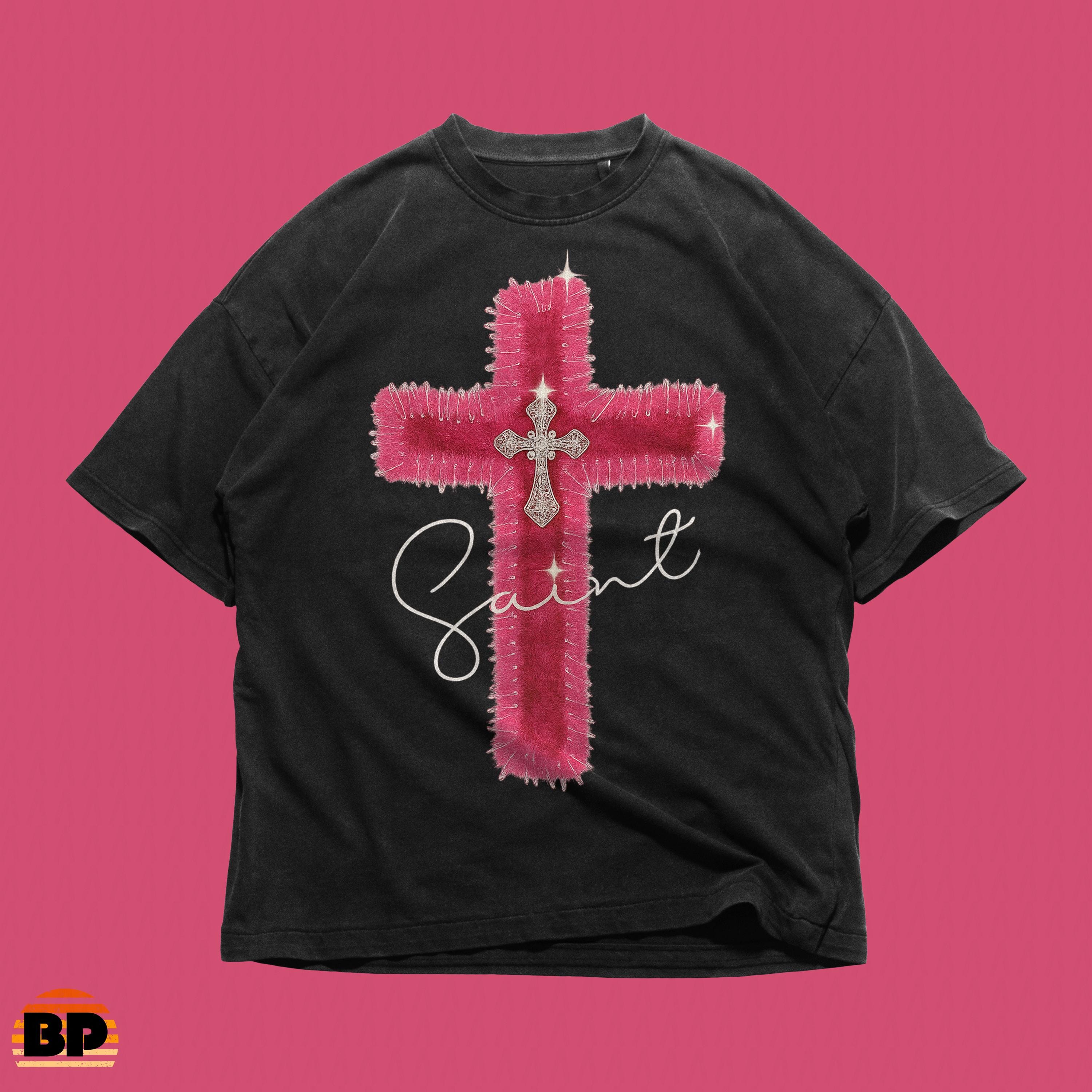 Pink Chrome Heart Shirt - Etsy