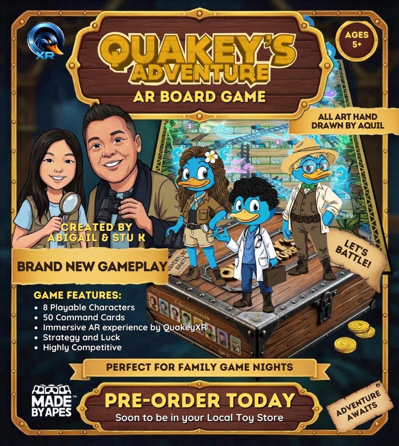 SPECIAL EDITION: Quakey's Adventure Augmented Reality Board Game ...