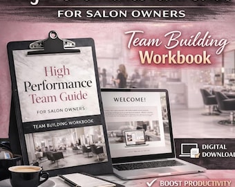 High Performance Team Guide for Salon & Spa Owners | Team Building Workbook, Digital Download