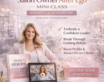 Salon Owner Leadership Course | Mindset & Alter Ego Video + Workbook – Instant Download