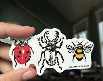 Bug Buddies vinyl sticker