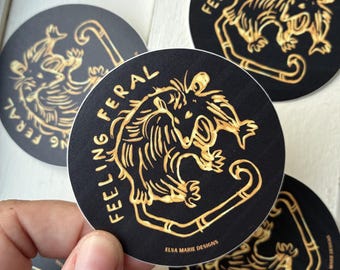 Feeling Feral vinyl sticker