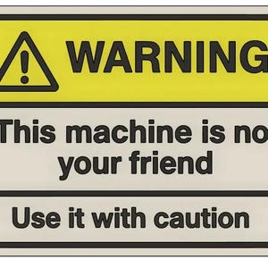 STL Safety Warning Sign Plate – 3D Printable Workshop Machine Warning Sign For Safety