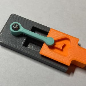 Latch Mechanism V2 Printable Fastener | STL File | 3D Printing | Mechanical Lock With STEP IPT Files And Pen Spring Compatibility