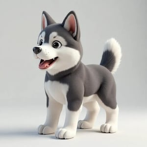 Husky Dog STL Detailed 3D Printable Model Realistic Canine Figurine For Collectors And Animal Lovers