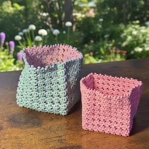 Soft Box STL Flexible 3D Printable Cloth Fabric Storage Container With Snap Corners Made From PLA Or Petg For DIY Organization