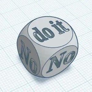 STL Decide Dice – 3D Printable Custom Decision Dice Toy For Fun And Games With Unique Design