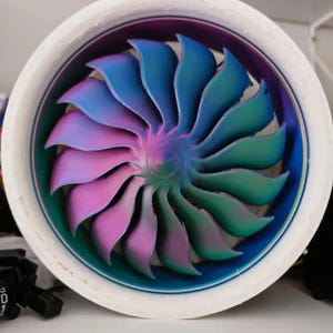 Jet Turbine Turbofan STL File for 3D Printing – Detailed Aircraft Engine Model for Hobbyists and Scale Builders