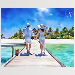 Ilustración de retrato personalizada, regalo de arte digital personalizado, retrato único de pareja o mascota dibujado a mano para decoración del hogar o regalo de aniversario.