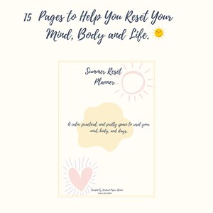 Teacher Summer Reset Planner: Calm & Colorful Printable (PDF Download)