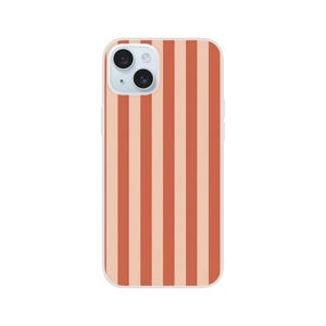 Terracotta Cream Striped Phone Case | Earthy Stripe Design | iPhone Case for 16, 15, 14, 13, 12, 11 Pro Max, Plus & Mini image 14