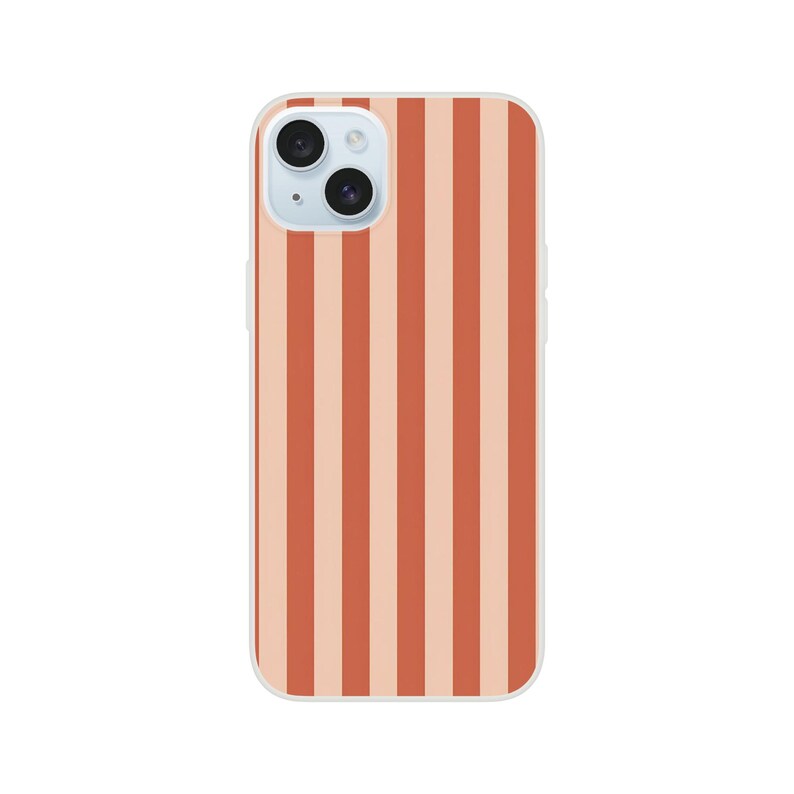 Terracotta Cream Striped Phone Case | Earthy Stripe Design | iPhone Case for 16, 15, 14, 13, 12, 11 Pro Max, Plus & Mini image 14