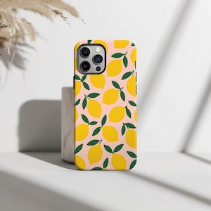 ZITRONEN Handyhülle – iPhone Hülle mit gelben Früchten – Obst Design für iPhone 16, 15, 14, 13, 12, 11 – Pro Max, Plus & Mini – Geschenkidee