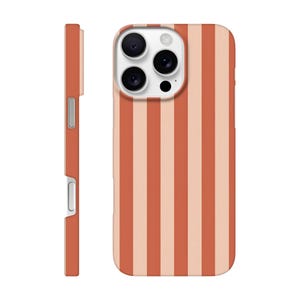 Terracotta Cream Striped Phone Case | Earthy Stripe Design | iPhone Case for 16, 15, 14, 13, 12, 11 Pro Max, Plus & Mini image 13