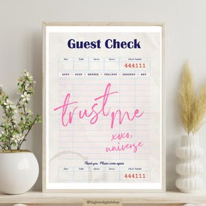 Pozytywna afirmacja ścienna - Gość sprawdza ścienną sztukę, Preppy Pink Poster, Motywacyjna sztuka ścienna, Afirmacja ścienna sztuka, Mantra Print, Cyfrowa