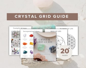 Guida alla griglia di cristallo in PDF: guarigione energetica, chakra e geometria sacra (download digitale)