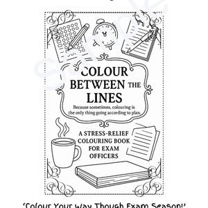 Livro de colorir para oficiais de exame