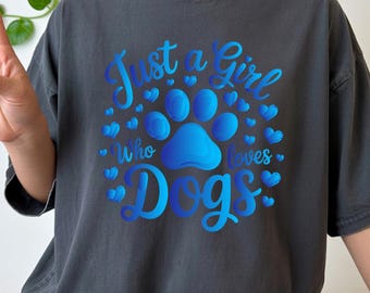 Dog Lover PNG Design: Paw Print Clipart for T-Shirts (Digital Download)