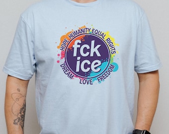 Fck Ice Protest Tee, Anti ICE Tee, Abolish ICE Shirt, Chinga La Migra Shirt, Anti Deportations, Social Justice Shirt, Immigrant Rights