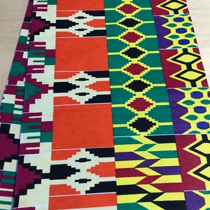 Premium Kente print fabric by the yard/ Kente from Africa/ African  Textiles