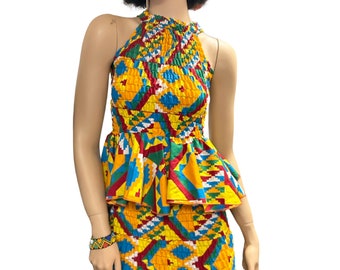 Ghana Elastic Skirt Set, Fits Small Size Petite