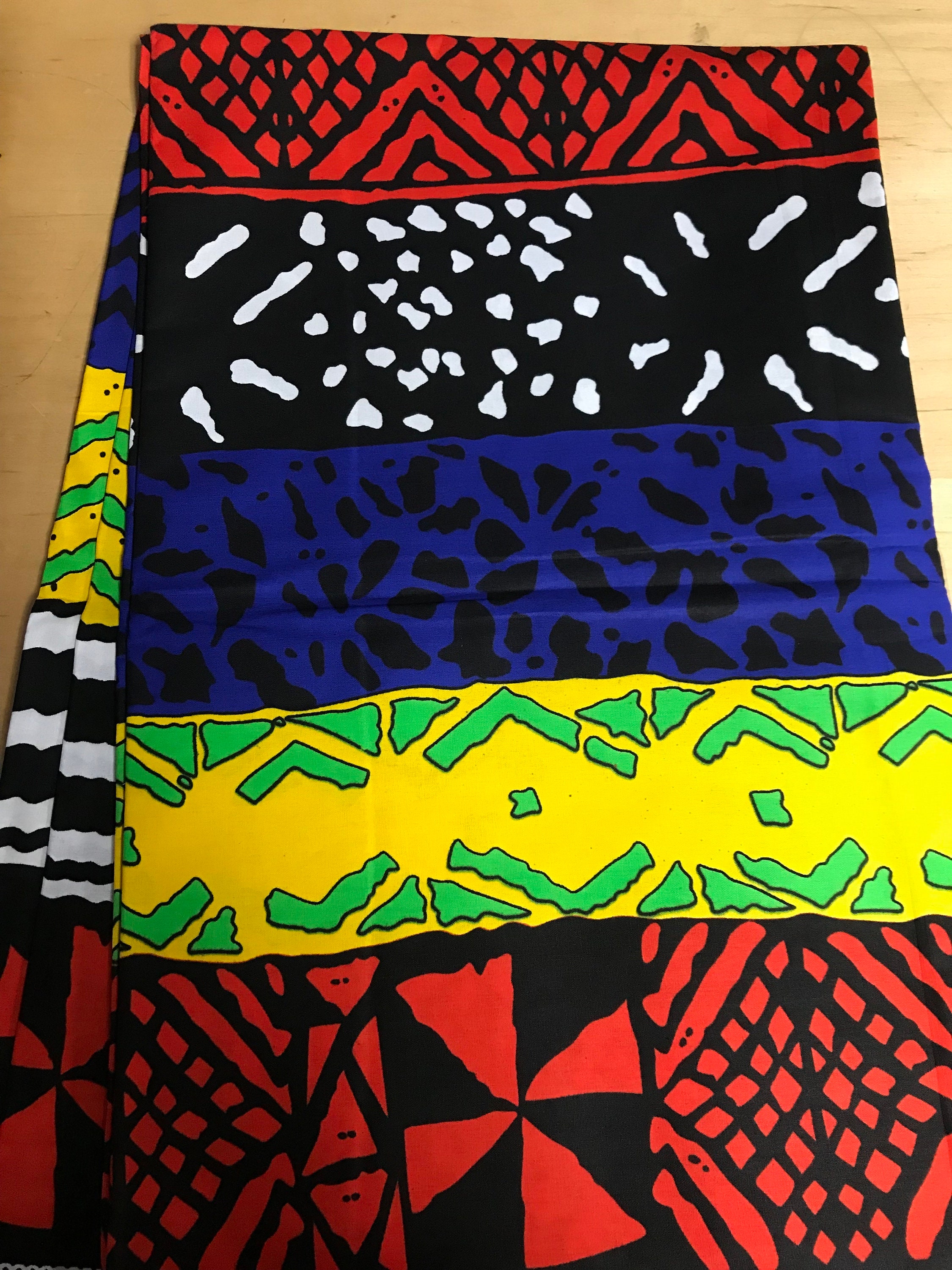 African White / Black Bogolan / Mud Cloth Print Fabric / Cloth (Tradit –  Three Little Birds Sewing Co.