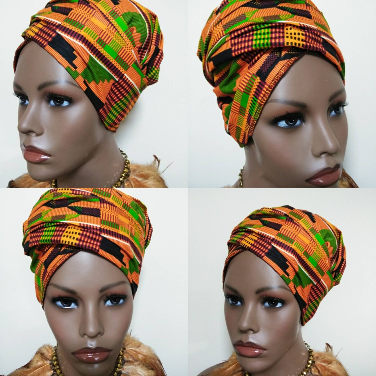 Kente 2 African head wrap fabric Head Scarf Fabric Regular Etsy