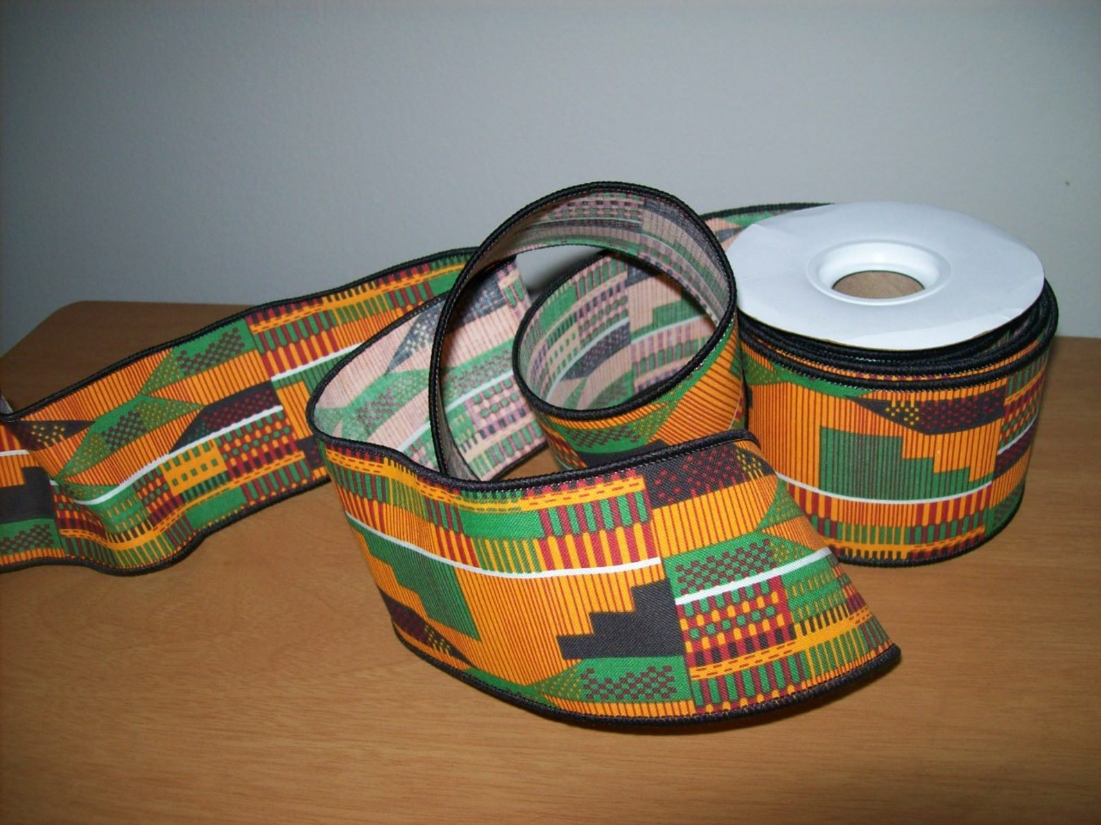 2.5 inch kente 2 ribbon roll/ African ribbon wholesale Etsy