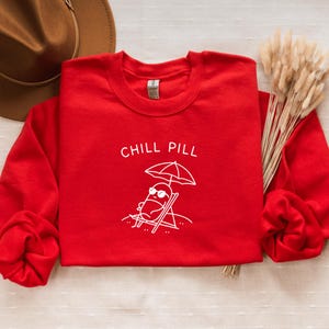 Chill Pill Pharmacist Sweatshirt | Pharmacy Student Crewneck | Cozy Grad Gift, Nursing Healthcare Apparel | Medical Humor