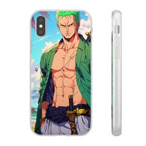 Fundas para amantes del anime: inspiradas en Zoro, un regalo único para otakus, un accesorio genial, protección con estilo.