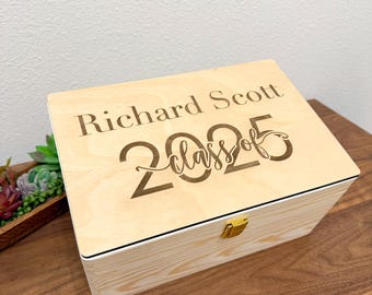 Graduation memory box, personalized gift box, graduation gift ideas, keepsake time capsule, graduation gift for her, graduation gift for him