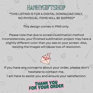 May include: Digital download graphic with text "HANHYGIFTSHOP" and "THANK YOU FOR YOUR ORDER". The image includes a pink envelope with hearts, and text about the digital download and color variations.