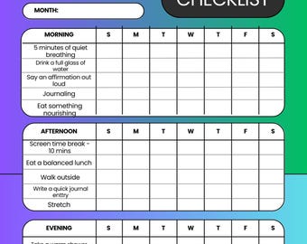 Daily Self-Care Checklist