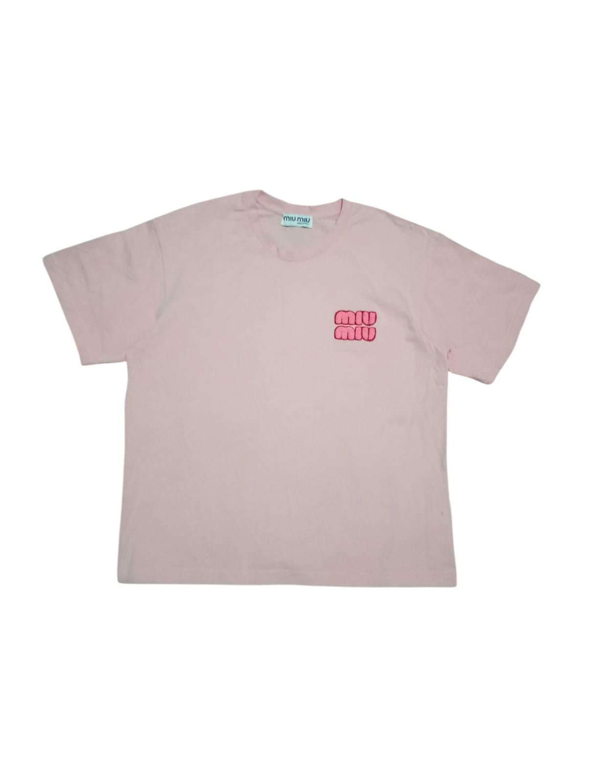 トップス 2000s~ miumiu archive cotton T shirts トップス 2000s~ miumiu archive cotton T shirts 2000s~ miumiu