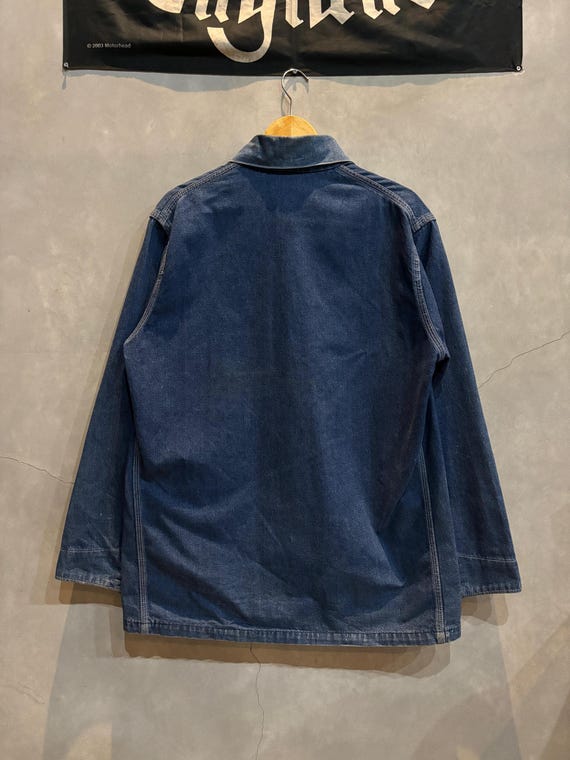 70’s Vintage OSHKOSH Denim Coverall:40R Vintage 70's Oshkosh B'gosh Coverall Denim Chore Work Jacket