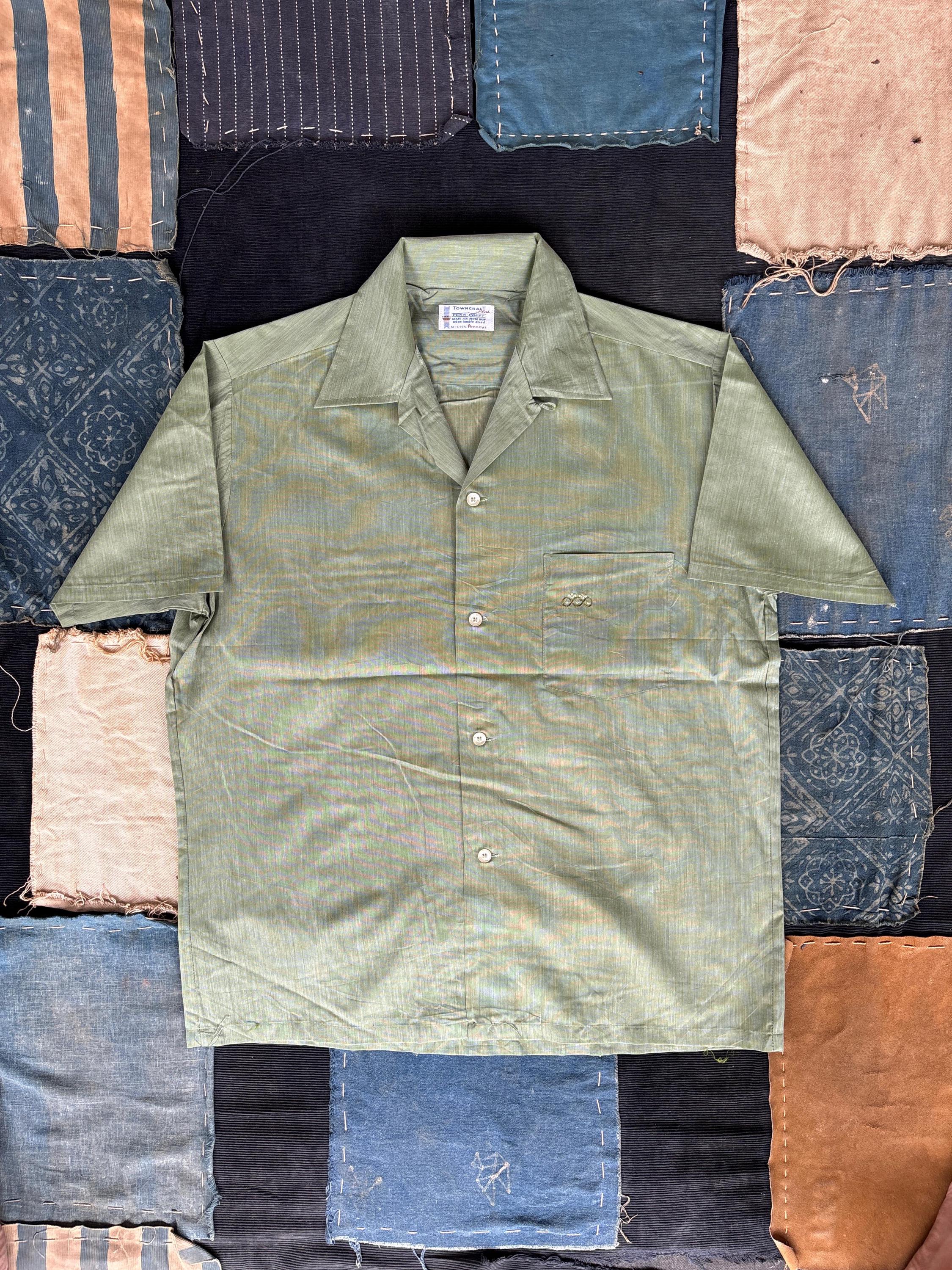 トップス 60s PENNEY'S TOWNCRAFT cotton shirt VINTAGE 60s 70s PENNEYS TOWNCRAFT SELVEDGE POCKET T SHIRT M