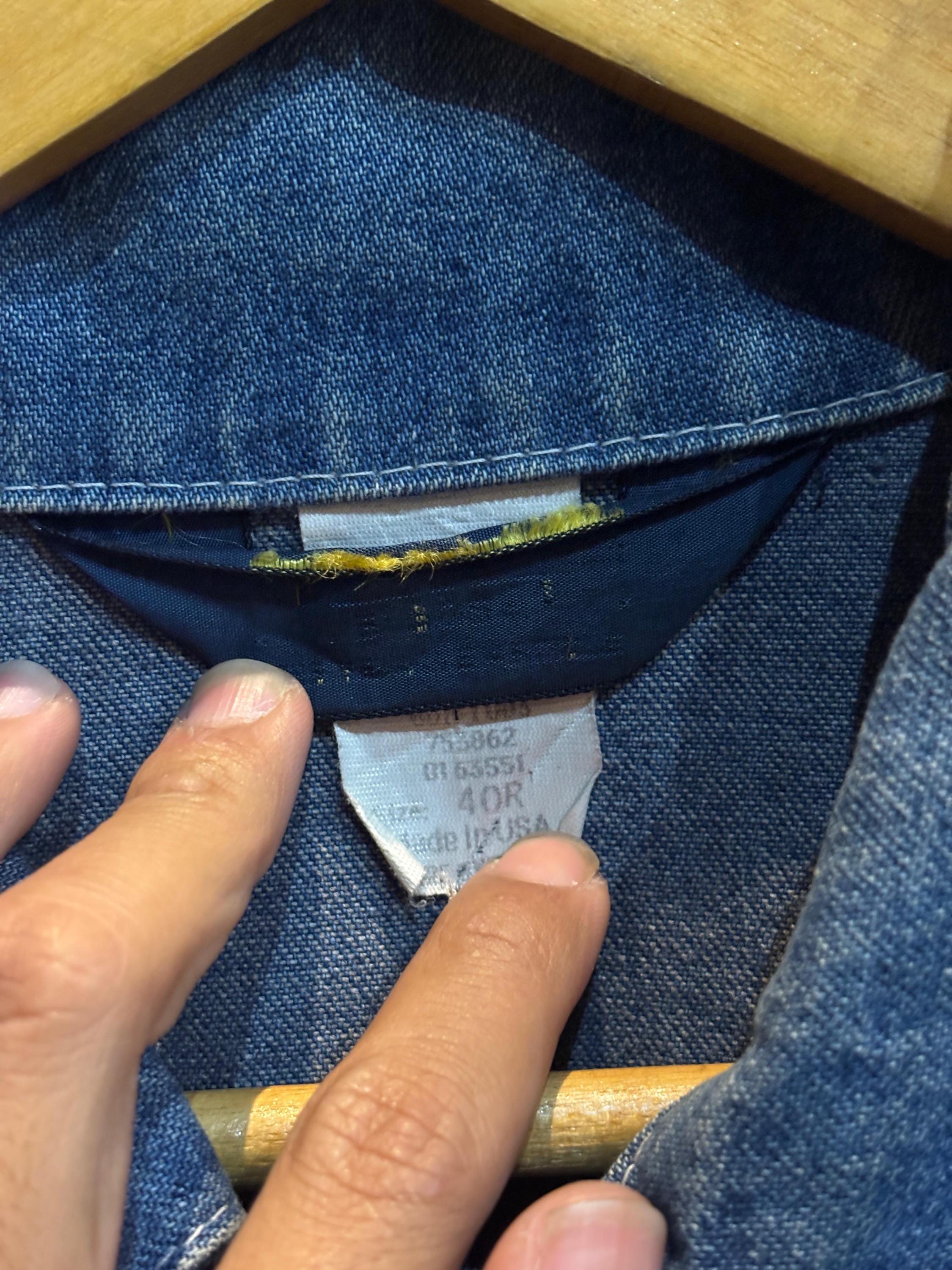 70’s Vintage OSHKOSH Denim Coverall:40R Vintage 70's Oshkosh B'gosh Coverall Denim Chore Work Jacket