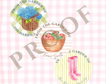 Garden Gift Tags, Gifts for Mom, From the Garden of, Gardener Gifts, Hostess Gift, Garden Tools, Gifts for Grandma, Grandmillennial Style