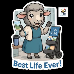 JW Sheep Life, stickers animaux de la ferme mignons, stickers inspirants pour la vie, décoration de versets bibliques, oeuvre d'art motivante, série A