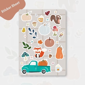 Sticker Sheet Herbst
