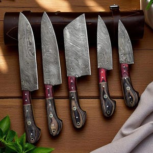 Custom Handmade Chef Set of 5 pcs