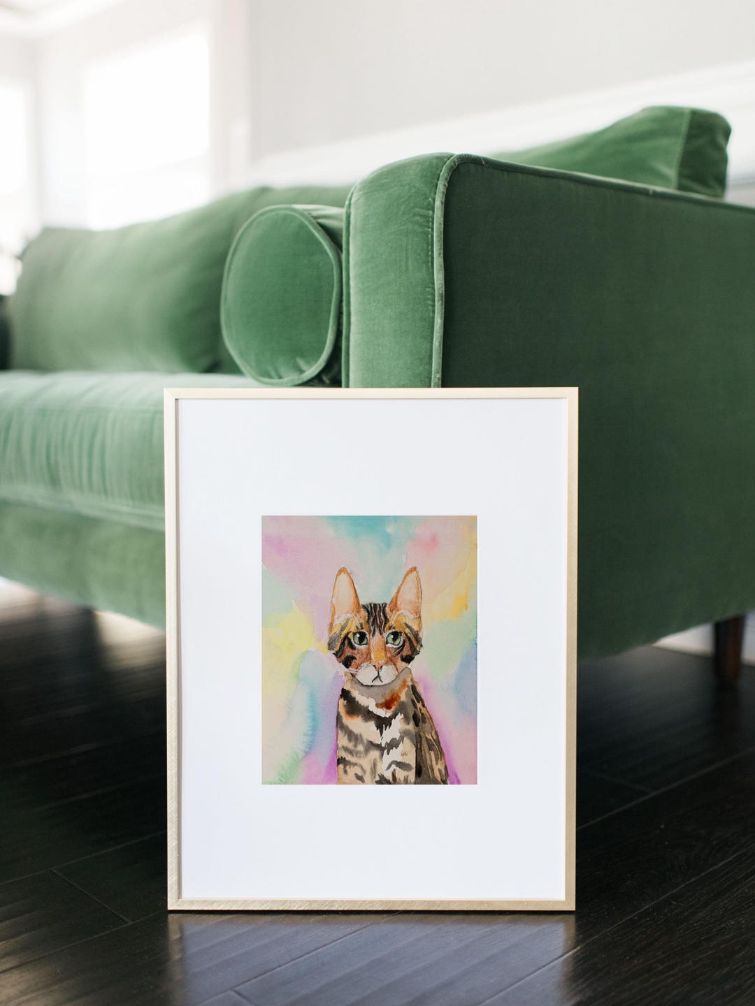 Digital Download - Watercolor Cat Wall Art – Kitten Nursery or Pet ...