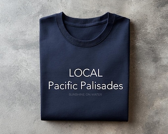 Pacific Palisades 90272 Shirt Women Men Teen Zip Code Navy Tee