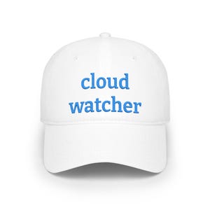 Cloud Watcher Embroidered Baseball Cap Adjustable Adult Teen Kids Toddler Summer Gift