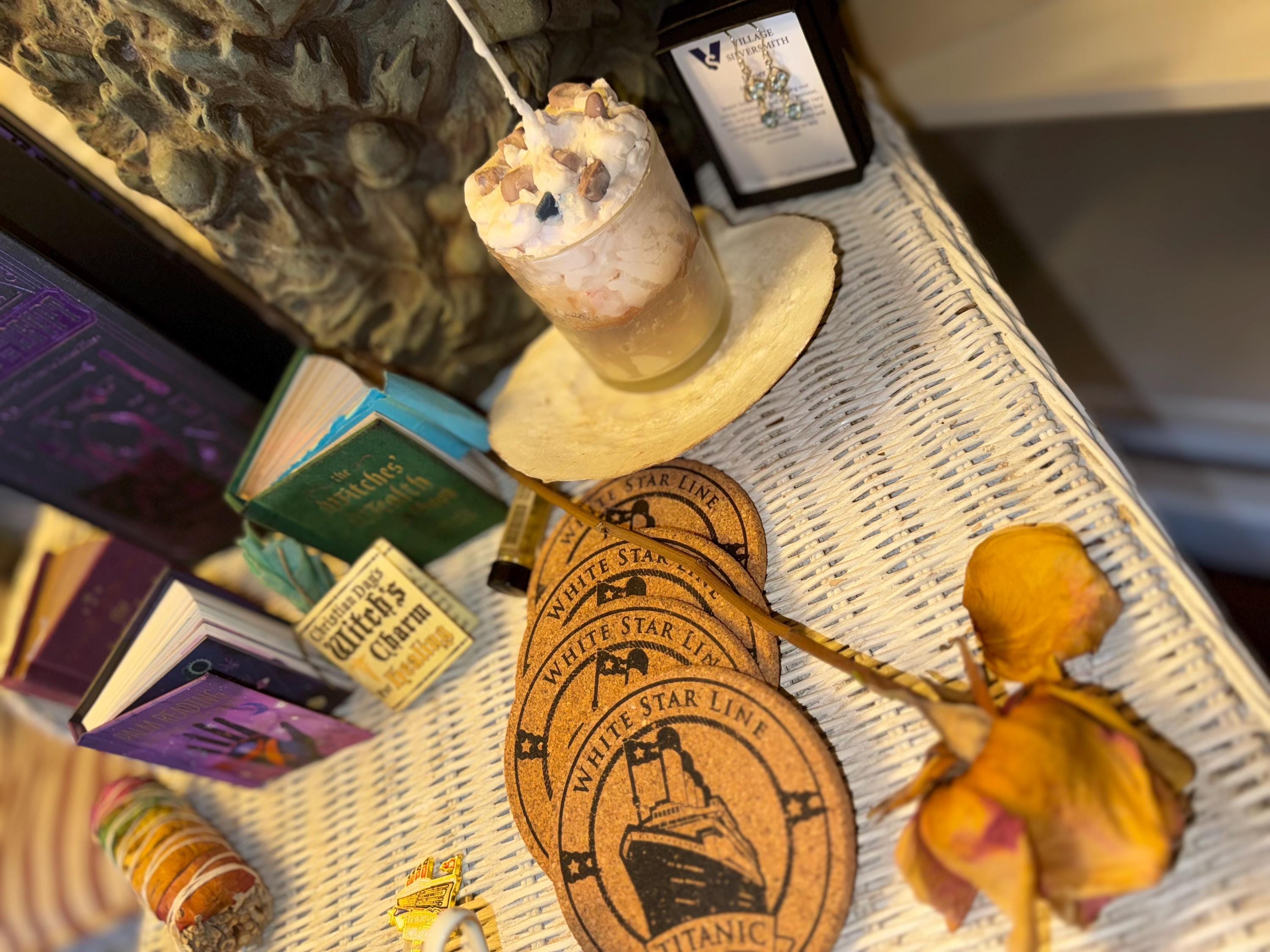 EAT ME Collection: “Birthday Bourbon Milkshake” Massage Candle  Light it. Melt it. Massage it. Indulge it
