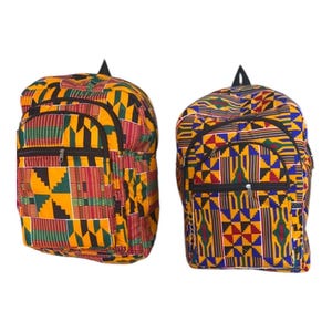 Wholesale!!  African textile print backpacks/ random pattern selection African backpacks/ Ankara backpacks