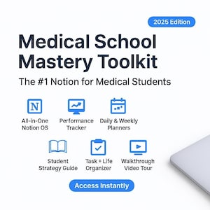 Med School Notion Template: All-in-One Student Planner